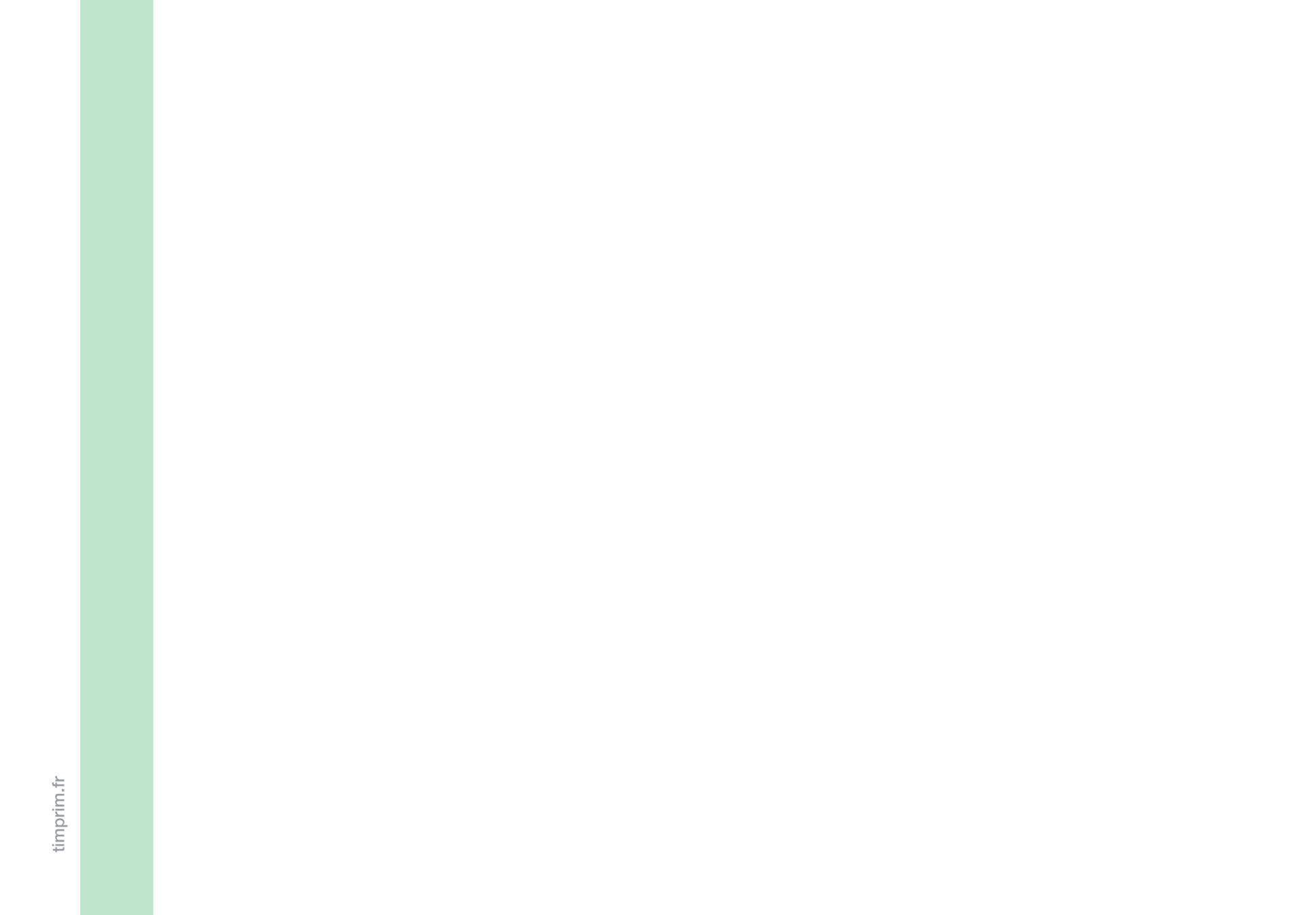 Faire-part décès ou remerciement Bandeau vert Remerciement Décès | T'imprim